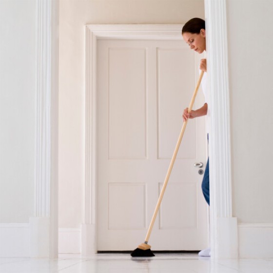Sapu, pel, sekop salju dengan gagang kayu panjang, panjang 4 kaki 120 cm, tongkat luar ruangan, 25 buah